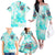 Flower Skull Family Matching Off The Shoulder Long Sleeve Dress and Hawaiian Shirt She Is Sunshine Mixed With A Little Hurricane - Wonder Print Shop