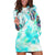 Flower Skull Hoodie Dress She Is Sunshine Mixed With A Little Hurricane - Wonder Print Shop