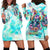 Flower Skull Hoodie Dress She Is Sunshine Mixed With A Little Hurricane - Wonder Print Shop