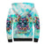 Flower Skull Sherpa Hoodie She Is Sunshine Mixed With A Little Hurricane