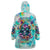 Flower Skull Wearable Blanket Hoodie She Is Sunshine Mixed With A Little Hurricane