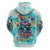 Flower Skull Zip Hoodie She Is Sunshine Mixed With A Little Hurricane