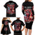 Devil Skull Family Matching Long Sleeve Bodycon Dress and Hawaiian Shirt The Perseon I Afraid Of Is Myself That Fucker Is Crazy - Wonder Print Shop