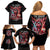 Devil Skull Family Matching Off Shoulder Short Dress and Hawaiian Shirt The Perseon I Afraid Of Is Myself That Fucker Is Crazy - Wonder Print Shop