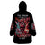 Devil Skull Wearable Blanket Hoodie The Perseon I Afraid Of Is Myself That Fucker Is Crazy - Wonder Print Shop