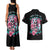 Rose Skull Couples Matching Tank Maxi Dress and Hawaiian Shirt Hater Make Me Famous So Keep On Hating Me Bitch - Wonder Print Shop