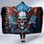 Wings Skull Hooded Blanket People Are Asking Me Which Sign I was Born Under I Was Born Under A Warning Sigh