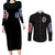 Lady Skull Couples Matching Long Sleeve Bodycon Dress and Long Sleeve Button Shirt Yes I'm A Bitch But Not Your - Wonder Print Shop