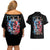 Lady Skull Couples Matching Off Shoulder Short Dress and Hawaiian Shirt Yes I'm A Bitch But Not Your - Wonder Print Shop