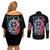 Lady Skull Couples Matching Off Shoulder Short Dress and Long Sleeve Button Shirt Yes I'm A Bitch But Not Your - Wonder Print Shop