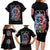 Lady Skull Family Matching Long Sleeve Bodycon Dress and Hawaiian Shirt Yes I'm A Bitch But Not Your - Wonder Print Shop