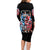 Lady Skull Family Matching Long Sleeve Bodycon Dress and Hawaiian Shirt Yes I'm A Bitch But Not Your - Wonder Print Shop