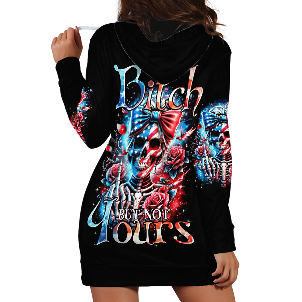 Lady Skull Hoodie Dress Yes I'm A Bitch But Not Your - Wonder Print Shop