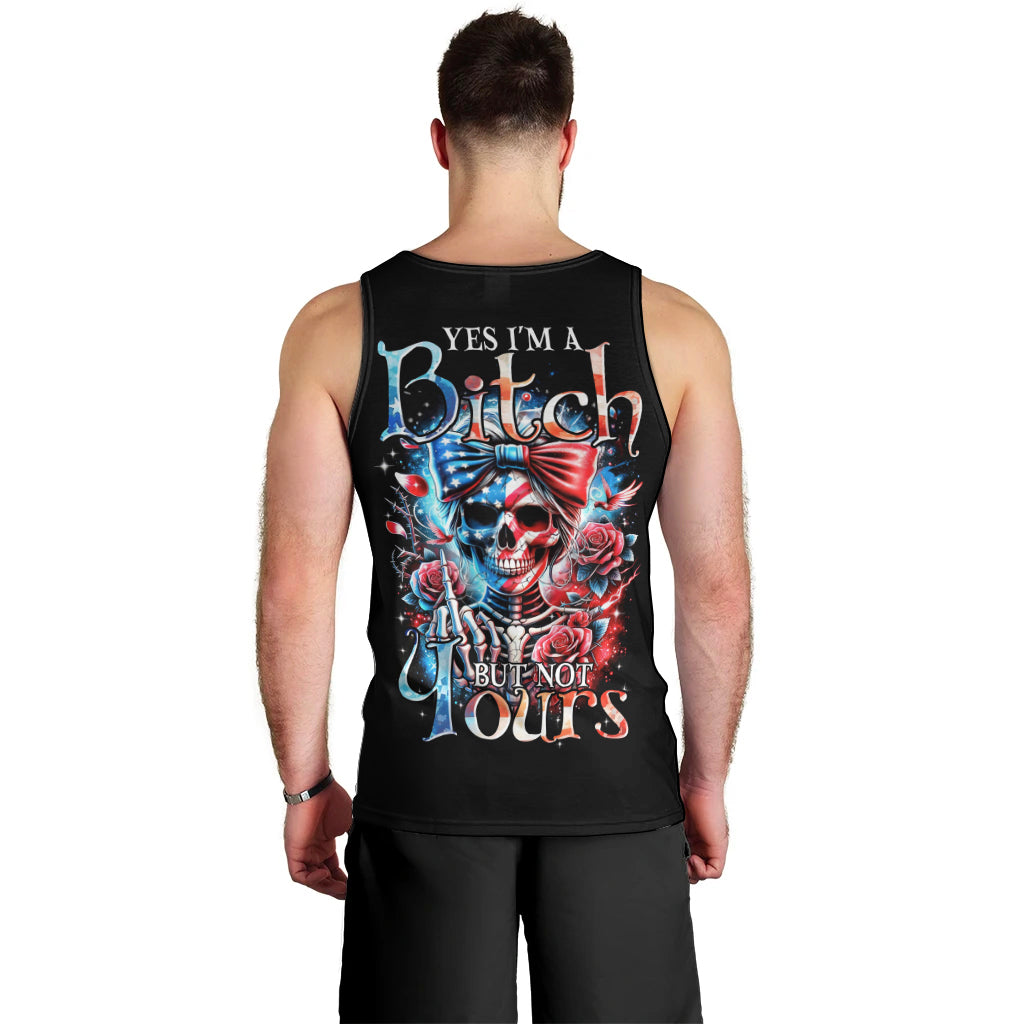 Lady Skull Men Tank Top Yes I'm A Bitch But Not Your - Wonder Print Shop