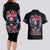 American Skull Couples Matching Long Sleeve Bodycon Dress and Hawaiian Shirt I'm Not Anti Social I'm Just Not User Friendly - Wonder Print Shop