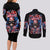 American Skull Couples Matching Long Sleeve Bodycon Dress and Long Sleeve Button Shirt I'm Not Anti Social I'm Just Not User Friendly - Wonder Print Shop