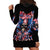 American Skull Hoodie Dress I'm Not Anti Social I'm Just Not User Friendly - Wonder Print Shop