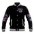 Rose Skull Baseball Jacket Heaven Don't Want Me And Hell's Afraid I'll Take Over - Wonder Print Shop