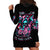 Rose Skull Hoodie Dress Heaven Don't Want Me And Hell's Afraid I'll Take Over - Wonder Print Shop