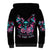 Rose Skull Sherpa Hoodie Heaven Don't Want Me And Hell's Afraid I'll Take Over