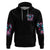 Rose Skull Zip Hoodie Heaven Don't Want Me And Hell's Afraid I'll Take Over - Wonder Print Shop