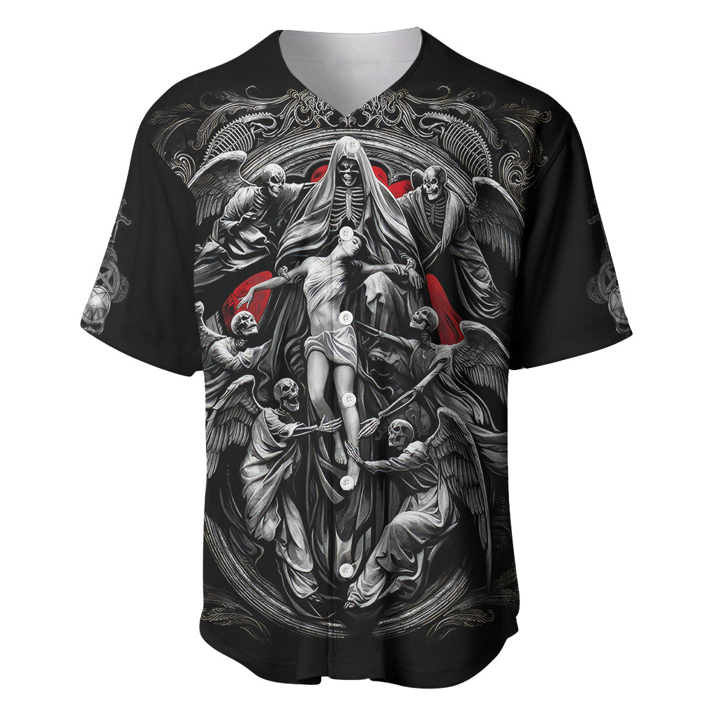 Skull Baseball Jersey Ethereal Reapers Skull-Faced Death Angels - Wonder Print Shop