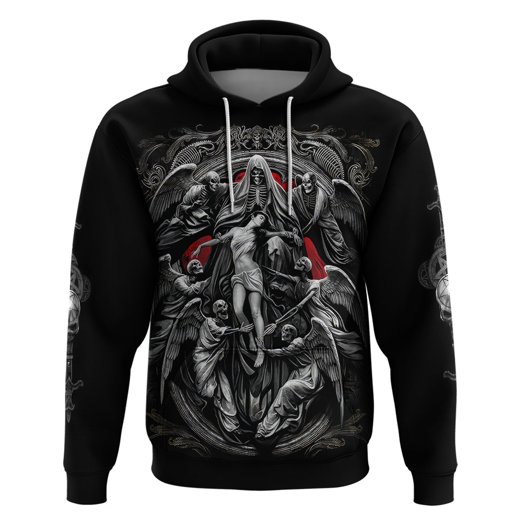 Skull Hoodie Ethereal Reapers Skull-Faced Death Angels - Wonder Print Shop