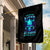 Flame Skull Garden Flag I'm Never Alone My Demons With Me 24/7 - Wonder Print Shop