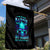 Flame Skull Garden Flag I'm Never Alone My Demons With Me 24/7 - Wonder Print Shop