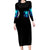 Flame Skull Long Sleeve Bodycon Dress I'm Never Alone My Demons With Me 24/7 - Wonder Print Shop