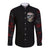 Dia De Muertos Long Sleeve Button Shirt Day Of The Death Rose Skull - Wonder Print Shop