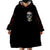 Dia De Muertos Wearable Blanket Hoodie Day Of The Death Rose Skull - Wonder Print Shop