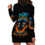 Double Fire Skull Hoodie Dress I Have 3 Side Quite Funny And The Side You Never Want To See - Wonder Print Shop