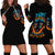 Double Fire Skull Hoodie Dress I Have 3 Side Quite Funny And The Side You Never Want To See - Wonder Print Shop