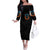 Double Fire Skull Off The Shoulder Long Sleeve Dress I Have 3 Side Quite Funny And The Side You Never Want To See - Wonder Print Shop