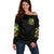 Pumpkin Skull Off Shoulder Sweater Drink Up Witches - Wonder Print Shop