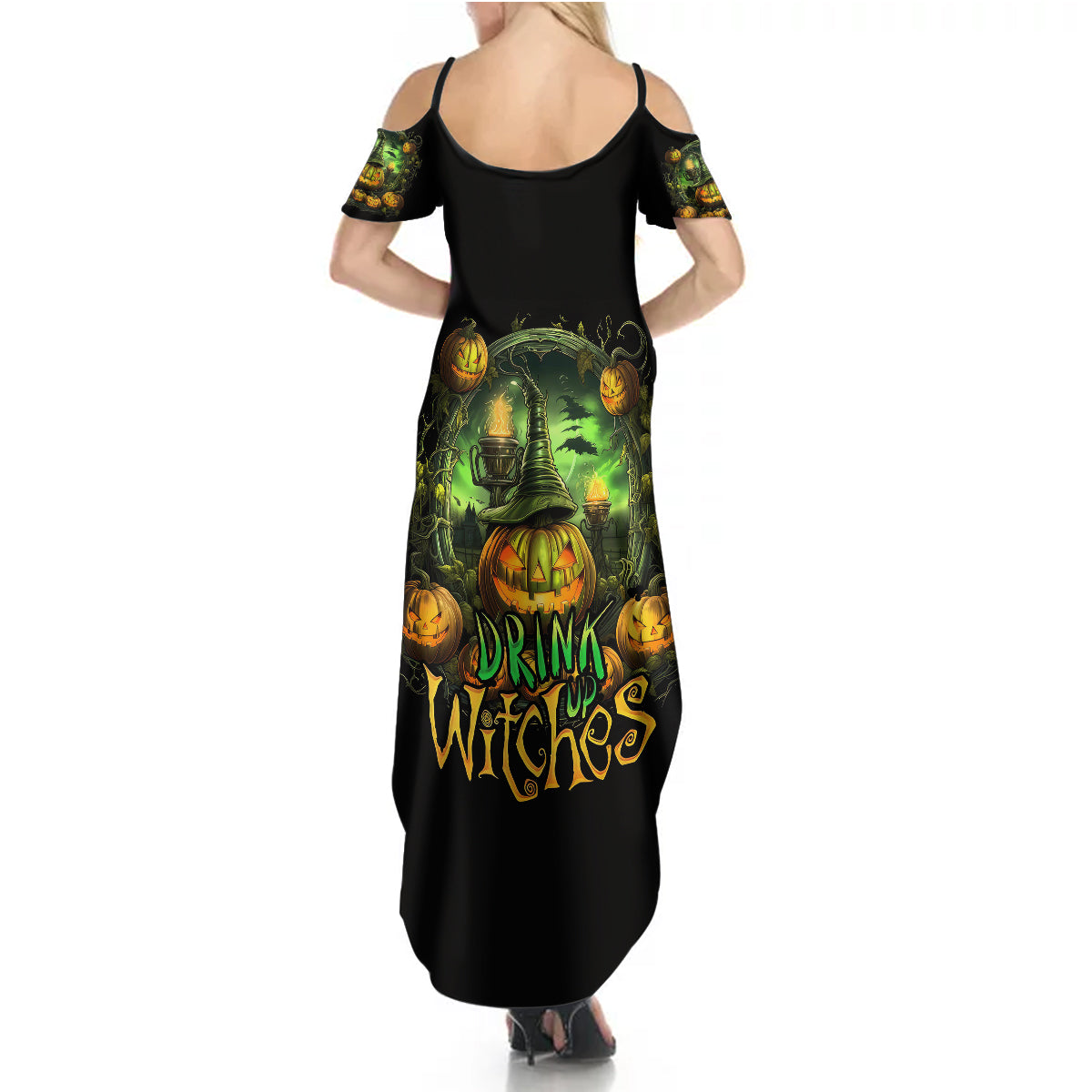 pumpkin-skull-summer-maxi-dress-drink-up-witches