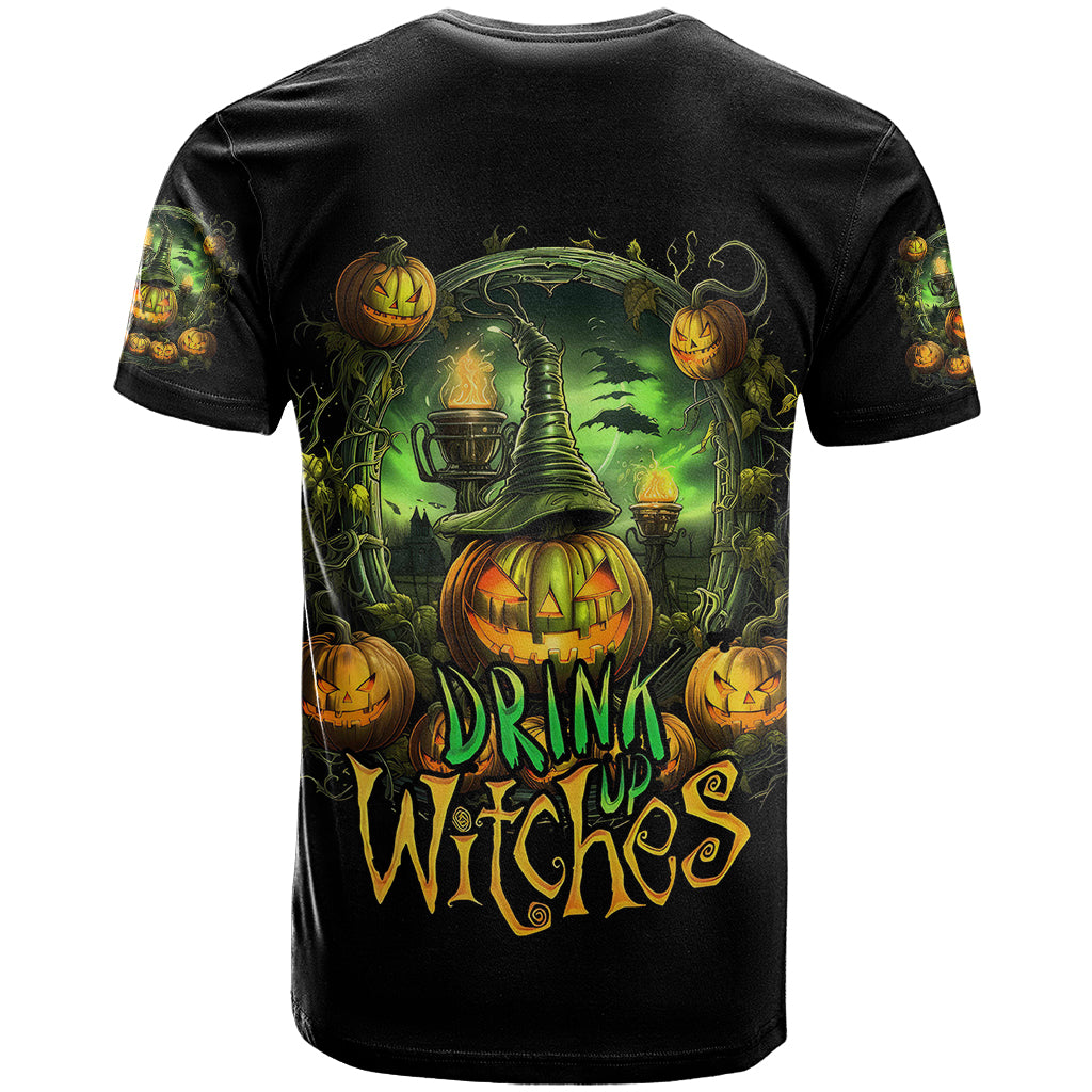 pumpkin-skull-t-shirt-drink-up-witches