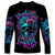 Flower Skull Long Sleeve Shirt Hello Darkness My Old Friend - Wonder Print Shop