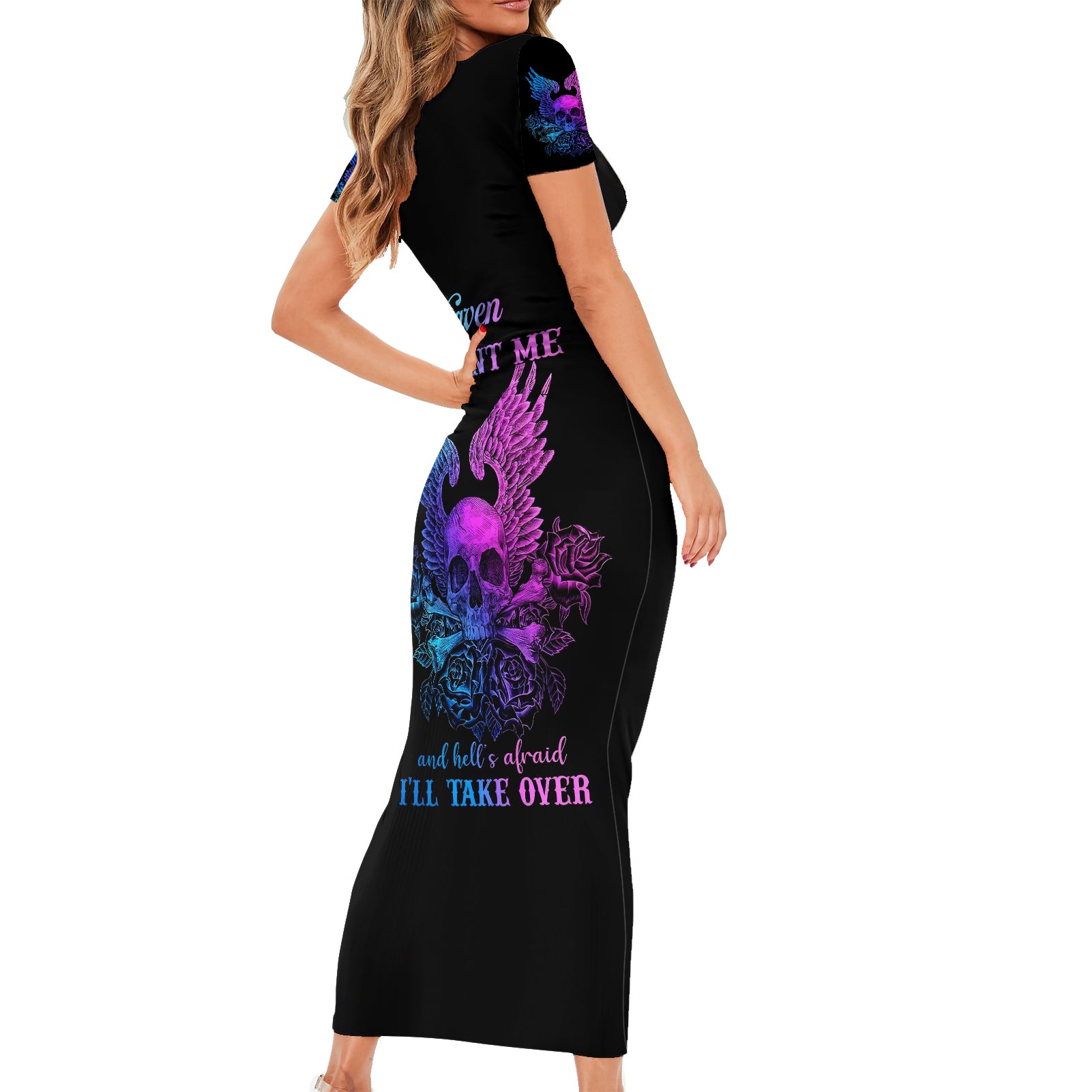 wings-skull-short-sleeve-bodycon-dress-heaven-dont-want-me-hell-afraid-i-take-over