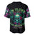 Tropical Skull Baseball Jersey I'm Blunt Because God Rolled Me That Way - Wonder Print Shop