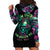 Tropical Skull Hoodie Dress I'm Blunt Because God Rolled Me That Way - Wonder Print Shop