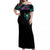 Tropical Skull Off Shoulder Maxi Dress I'm Blunt Because God Rolled Me That Way - Wonder Print Shop