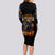 Jack O Lantern Skull Long Sleeve Bodycon Dress I Can Fix Stupid But It's Gonna Hurt - Wonder Print Shop