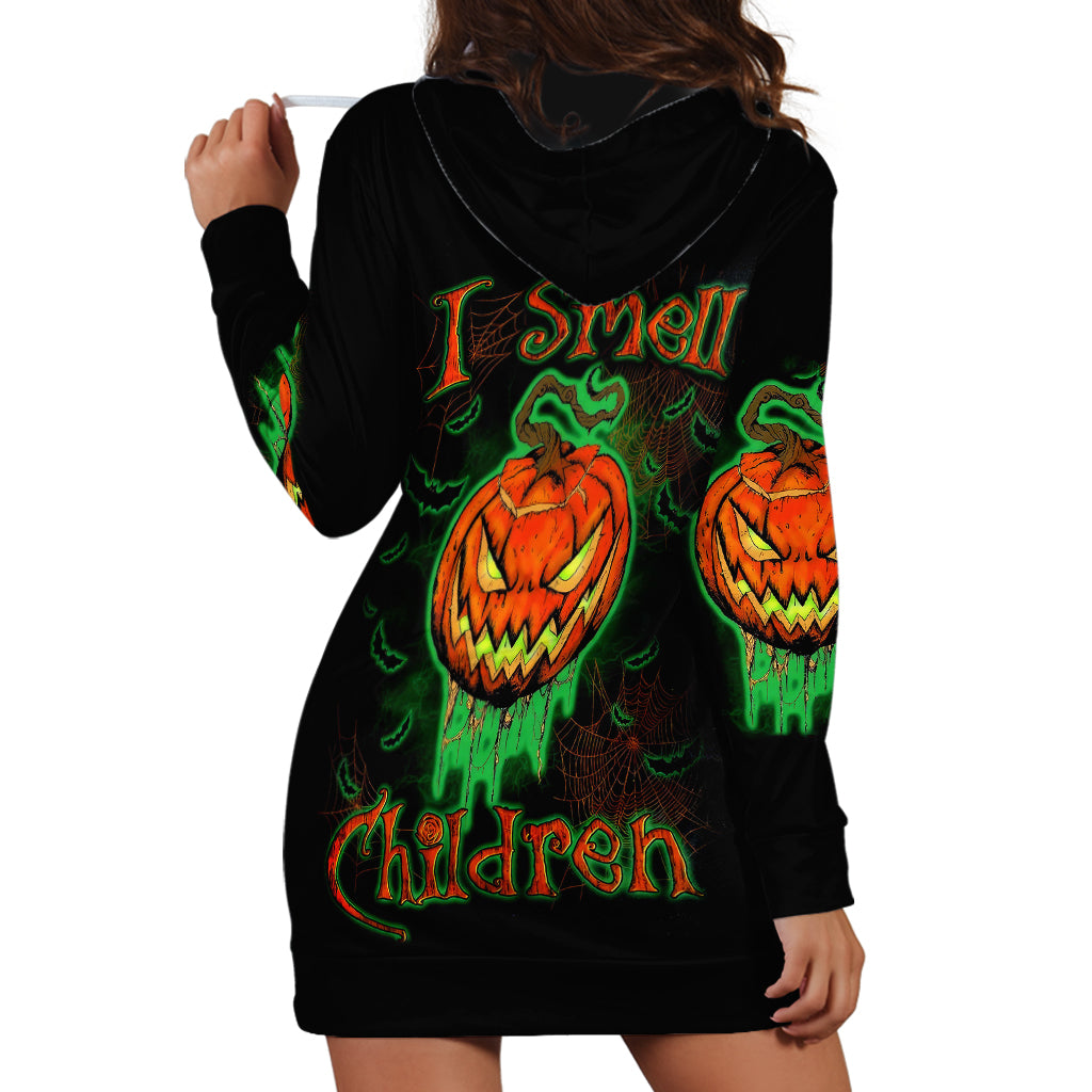 Jack O Lantern Skull Hoodie Dress I Smell Children - Wonder Print Shop