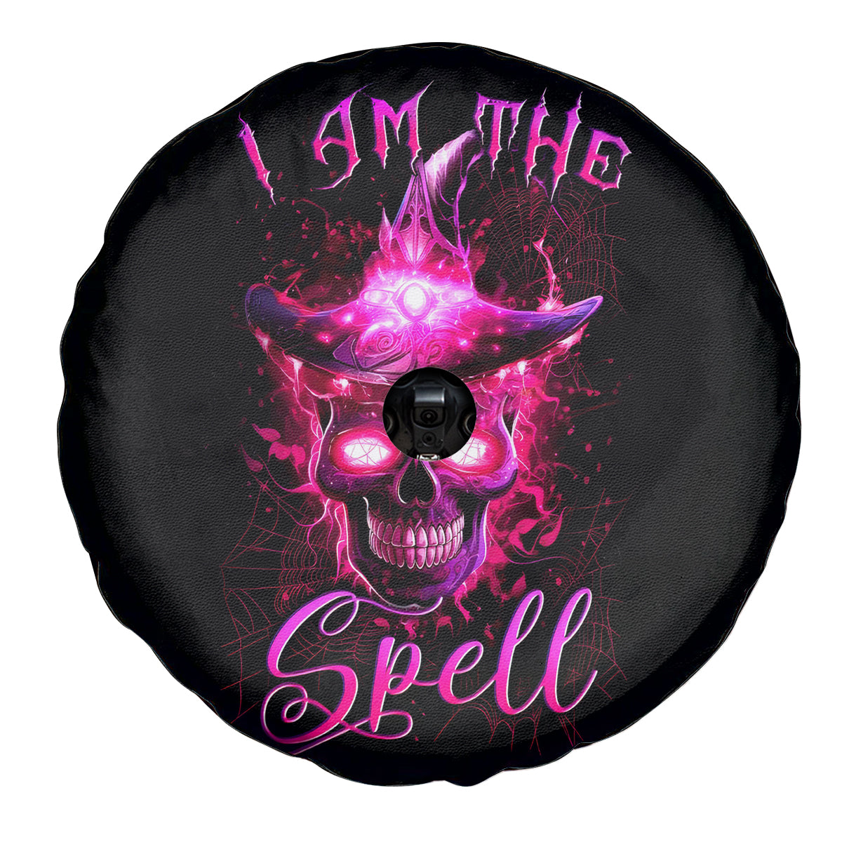 Witch Skull Spare Tire Cover Iam The Spell - Wonder Print Shop