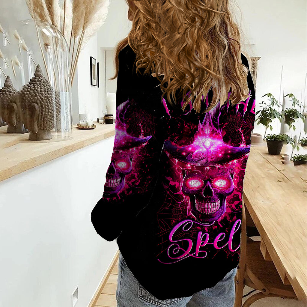 witch-skull-women-casual-shirt-iam-the-spell