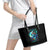 Fairy Skull Leather Tote Bag Just The Woman Who Loves Skull And Tattoo - Wonder Print Shop