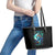 Fairy Skull Leather Tote Bag Just The Woman Who Loves Skull And Tattoo - Wonder Print Shop