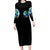 Fairy Skull Long Sleeve Bodycon Dress Just The Woman Who Loves Skull And Tattoo - Wonder Print Shop